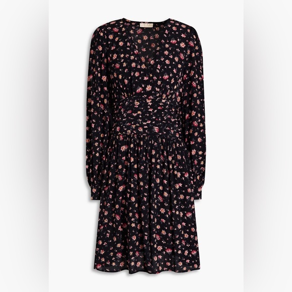 BYTIMO
Gathered floral-print crepe mini dress - Picture 3 of 9